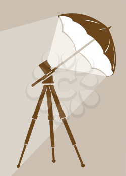Royalty Free Clipart Image of a Tripod