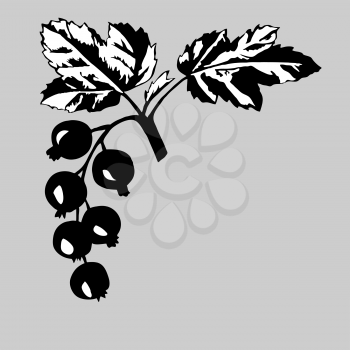 Royalty Free Clipart Image of a Berry Branch