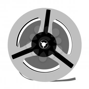 Royalty Free Clipart Image of a Tape Reel