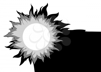 Royalty Free Clipart Image of a Sun