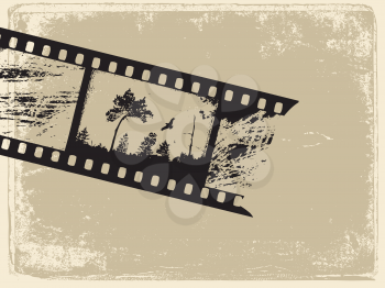 Royalty Free Clipart Image of an Old Film Reel