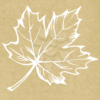 Royalty Free Clipart Image of a Maple Leaf