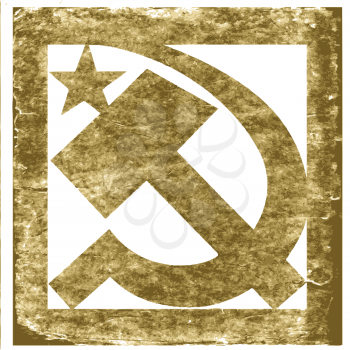 Royalty Free Clipart Image of a Soviet Symbol