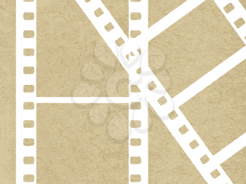 Royalty Free Clipart Image of Filmstrips