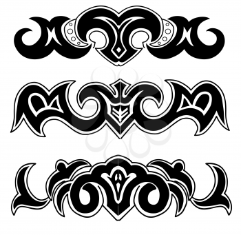 Royalty Free Clipart Image of Ornate Designs