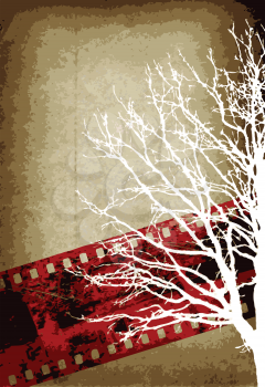 Royalty Free Clipart Image of a Film Background
