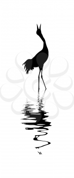 Royalty Free Clipart Image of a Crane
