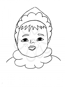 Royalty Free Clipart Image of a Child