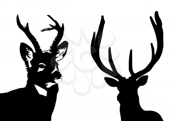 Royalty Free Clipart Image of Deer