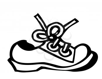 Royalty Free Clipart Image of a Shoe
