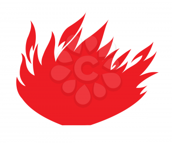 Royalty Free Clipart Image of a Fire