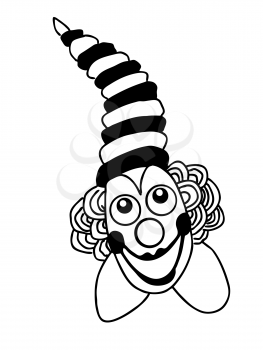 Royalty Free Clipart Image of a Clown