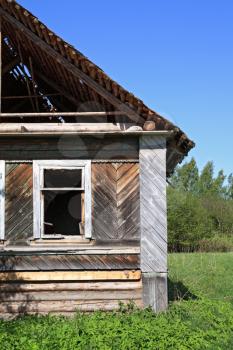 ruined rural house