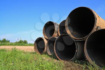 old gas pipes