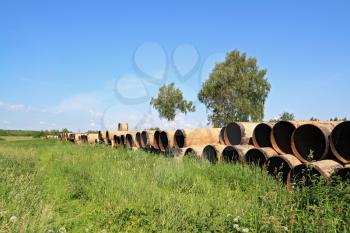 old gas pipes