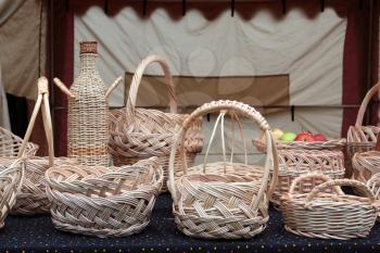baskets on rural market