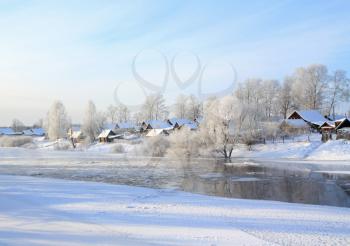village is on coast to freeze river