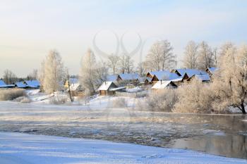 village is on coast to freeze river