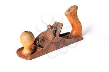  rusty jointer on white background