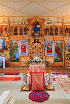 interior rural orthodox christian church