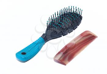 comb on white background