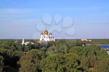 christian orthodox church amongst tree