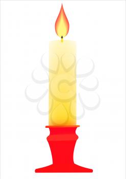 Royalty Free Clipart Image of a Candle