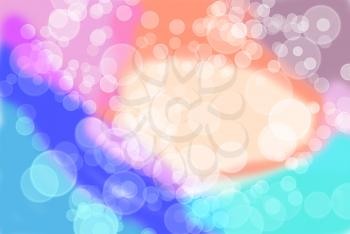Royalty Free Clipart Image of a Colourful Background With Bubbles