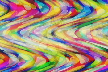 Royalty Free Clipart Image of a Wavy Colourful Background
