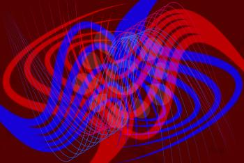 Royalty Free Clipart Image of a Background With Swirling Lines