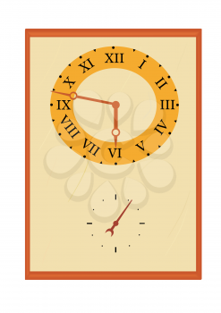 Royalty Free Clipart Image of an Old Clock