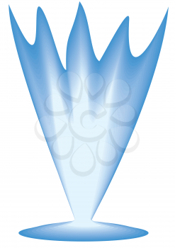Royalty Free Clipart Image of a Glass Vase