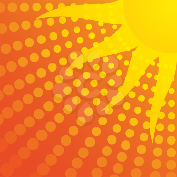 Royalty Free Clipart Image of a Sun Background
