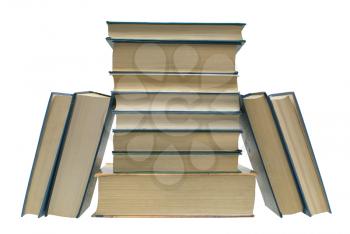 Books on a white background.                   