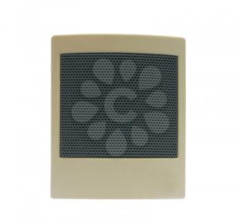 Small computer acoustic system, one element on a white background.                   