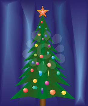 Christmas festive fir, file EPS.8 illustration