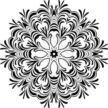 Circle floral ornament, EPS8 - vector graphics.