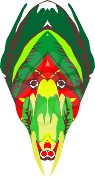 African mask, EPS8 - vector graphics.
