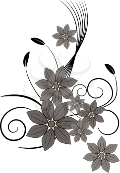 Ornament vintage floral design, EPS8 - vector graphics.