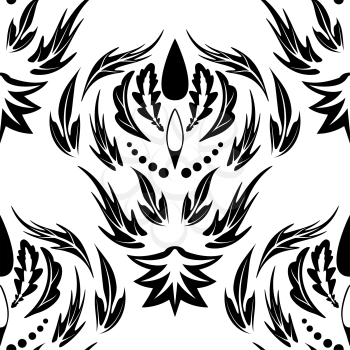 Seamless background in the style of baroque, EPS8 - vector graphics.