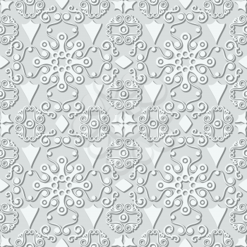 Vintage background, vector seamless pattern, EPS8 - vector graphics.