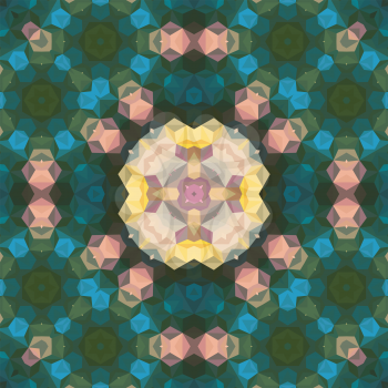 Kaleidoscopic seamless pattern, EPS8 - vector graphics.