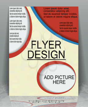 Template flyer your business, EPS10 - vector graphics.