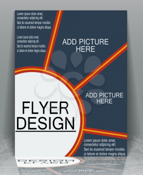 Business flyer design publishing cover, EPS10 - vector graphics.