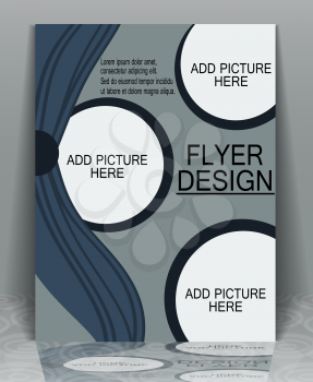 Business flyer brochure template, EPS10 - vector graphics.