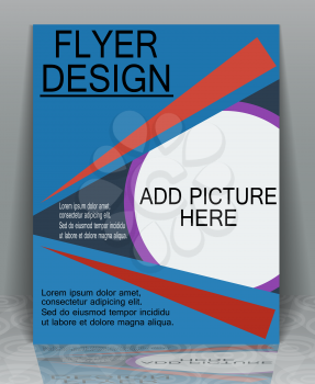 Flyer banner design publishing print presentation, EPS10 - vector graphics.