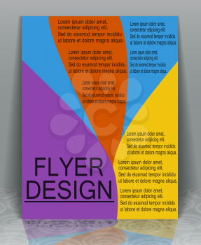 Design flyer publishing print, EPS10 - vector graphics.
