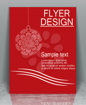 Abstract modern trendy design flyer Christmas, EPS10 - vector graphics.