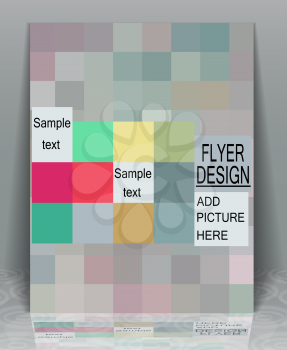 Abstract modern trendy design flyer business, EPS10 - vector graphics.