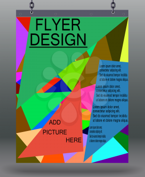 Brochure print template your business flyer, EPS10 - vector graphics.